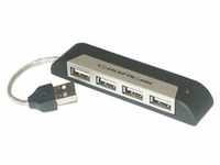 Conceptronic 4 port USB 2.0 Travel Hub, 480 Mbit/Sek, USB 2.0, 4x USB