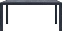 vidaXL Gartentisch Anthrazit 150x90x72 cm Kunststoff Rattan-Optik