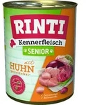 RINTI Kennerfleisch Senior + Huhn, Senior, jede Rasse, Huhn, 800 g, Ohne Soja