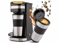 Clatronic Kaffeemaschine mit 400ml Kaffee To Go Becher | passend für alle gängigen