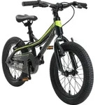 BIKESTAR Kinder Fahrrad MTB ab 4 Jahre | 16 Zoll Alu Mountainbike Kinderrad | Schwarz