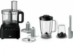 Braun FP 3132 BK, 2,1 l, Schwarz, Tasten, 1,2 l, 800 W, Bisphenol A (BPA) -...