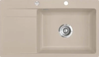 Fl&auml;chenb&uuml;ndige Sp&uuml;le STEMA 86 SL F in FANGO mit Becken rechts und