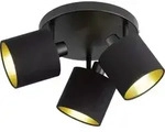 Reality Leuchten 3er Rondell Tommy schwarz/gold - Schwarz
