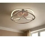 Designer LED Deckenleuchte CHARIVARI Messing matt, &Oslash; 41cm - Gold