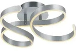 Trio Leuchten - Design Deckenleuchte I Deckenlampe I Lampe I Leuchte Stahl I Silber I
