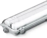 V-TAC LED-Feuchtraum-Wannenleuchte VT-12023 (6399), 2x 18 W, 6500K - Grau