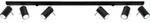 Deckenleuchte RING 6L schwarz 6xGU10 10W Stahl 16x6x118cm Sollux Lighting