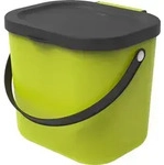 Rotho M&uuml;lltrennsystem 6L Albula - Biom&uuml;lleimer 23,5 x 20,0 x 20,8 cm - M&uuml;lleimer