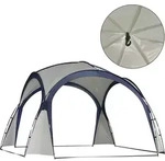 Sunny Garden Pavillon, wetterfest mit Fiberglas + Polyester cremewei&szlig; + blau 3,5 x