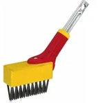 Fugenb&uuml;rste FB-M (rot/gelb, 9cm) - Schwarz