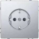 Merten Steckdose Serie Design, Edelstahl, MEG2301-6036 - Silber