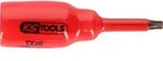 KS TOOLS 1/2' Bit-Stecknuss mit Schutzisolierung f&uuml;r Torx-Schrauben, T20, kurz (