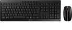 CHERRY Stream Desktop, Volle Gr&ouml;&szlig;e (100%), Kabellos, RF Wireless, Schwarz, Maus