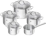 ZWILLING TrueFlow, Rund, Silber, Edelstahl, Silber, Edelstahl, Keramik, Gas, Halogen,