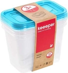 keeeper Frischhaltedose "fredo fresh", 1,0 Liter, eckig - Blau