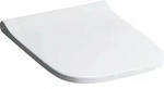 Geberit Smyle Square WC-Sitz, schmales D mit Absenkautomatik, wei&szlig; - Wei&szlig;