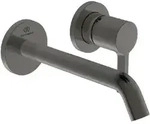 IS Wand-Waschtischarmatur JOY, BS2, runde Rosette, Ausld.180mm,Magnetic Grey