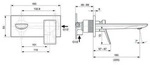 IDEAL STANDARD A7371AA Wand-Waschtischarmatur Conca, BS2, - Silber