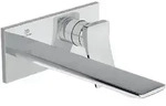 IS Wand-Waschtischarmatur Conca, BS2, eckige Rosette, Ausld.220mm, Chrom