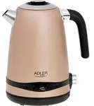 AD 1295 Gold 1,7L Metallwasserkocher mit LCD & Temperaturregelung - Schwarz