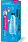 Sodastream Quick Connect Reservezylinder 60 L + 1 Glasflasche - Schwarz/Transparent