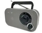 Denver TR-51 UKW Retro Radio, analog, Netz- & Batteriebetrieb - Grau