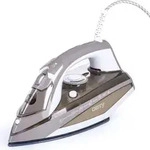Camry Premium CR 5018, Dampfb&uuml;geleisen, Keramik-Ultra-Glide-Sohlenplatte, Braun,