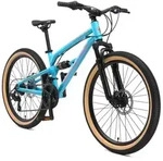 BIKESTAR Alu Kinder Jugend Mountainbike Vollgefedert, 21 Gang Shimano, 24 Zoll ab 9 -