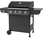 El Fuego Gasgrill Columbus 4+1 AY0563 schwarz mit Seitenbrenner - Schwarz
