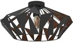 CARLTON 6 Wand-/Deckenleuchte Lampe Beleuchtung - H23,5 x &Oslash;47 cm - schwarz, kupfer -
