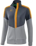Erima Squad Worker Jacke Damen - Slate Grey / Monument Grey / New Orange - Grau - 42
