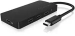 ICY BOX IB-HUB1429-CPD 4 Port USB C HUB - Schwarz