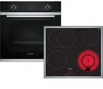 Siemens EQ212KA01Z Set Backofen HB213ABS0 Edelstahl + Glaskeramikkochfeld ET645BNA1E