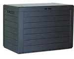 Gartenbox Prosperplast WOODEBOX anthrazit 190L - Grau