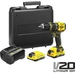Stanley Fatmax Akku-Schlagbohrs.18V V20,2x2,0Ah,BL,K - Gelb
