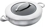 Scanpan 65113200 Chef Pfanne mit Deckel - CTX, 32 cm 65113200 - Schwarz/Silber