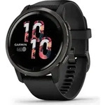 Garmin Venu 2 - Smartwatch - 45 mm - schwarz - Sportuhr mit Band - Silikon - schwarz