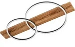 BOYAL Wand-/Deckenleuchte Lampe Beleuchtung - L78 x B40 x H9 cm - schwarz, braun