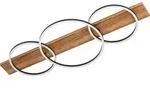 BOYAL Wand-/Deckenleuchte Lampe Beleuchtung - L101 x B40 x H9,5 cm - schwarz, braun