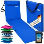DETEX&reg; Strandmatte gepolstert, mit klappbarer R&uuml;ckenlehne, Blau - Blau