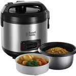 Russell Hobbs Reiskocher 1,2l Dampfgaraufsatz Warmhaltefunktion Edelstahl schwarz -