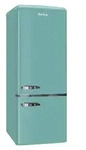 Amica - KGCR 384 150 T - K&uuml;hl-Gefrierkombination - Retro Desing - T&uuml;rkisblau - Blau