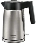 Bosch TWK5P480, 1,7 l, 2400 W, Schwarz, Edelstahl, Edelstahl, Wasserstandsanzeige,