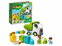 LEGO 10945 DUPLO Müllabfuhr und Wertstoffhof, Müllauto Spielzeug,...