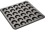 Zenker 30er-Vanillekipferl Backblech klein Sparkling Christmas, Ofenform mit Teflon