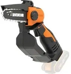 WORX WG324E.9, 12 cm, 6,7 m/s, 25,4 / 4 mm (1 / 4"), Schwarz, Orange, Akku,