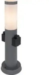 Globo Lighting Au&szlig;enleuchte Edelstahl anthrazit, 1x E27 - Grau