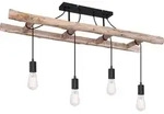 Globo Lighting Deckenleuchte Holz naturfarben, 4x E27 - Beige