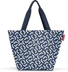 Reisenthel Shopper M, Stoffbeutel, Blau, Wei&szlig;, Polyester, Muster, 15 l, 510 mm -